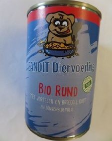 Bandit biologische blikvoeding Rund 400 g